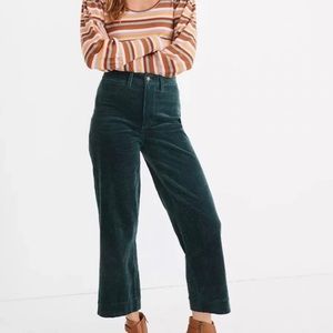 Madewell Emmett Wide Leg Crop - Corduroy
